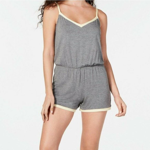 Alfani Other - Alfani Ultra Soft Contrast-Trim Pajama Romper, Siz